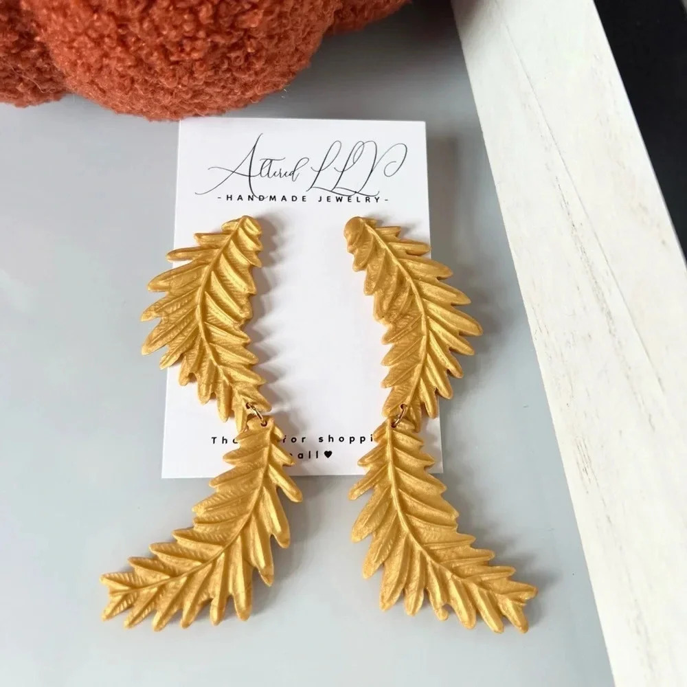 2/$30 Handmade Earrings “Golden” Collection